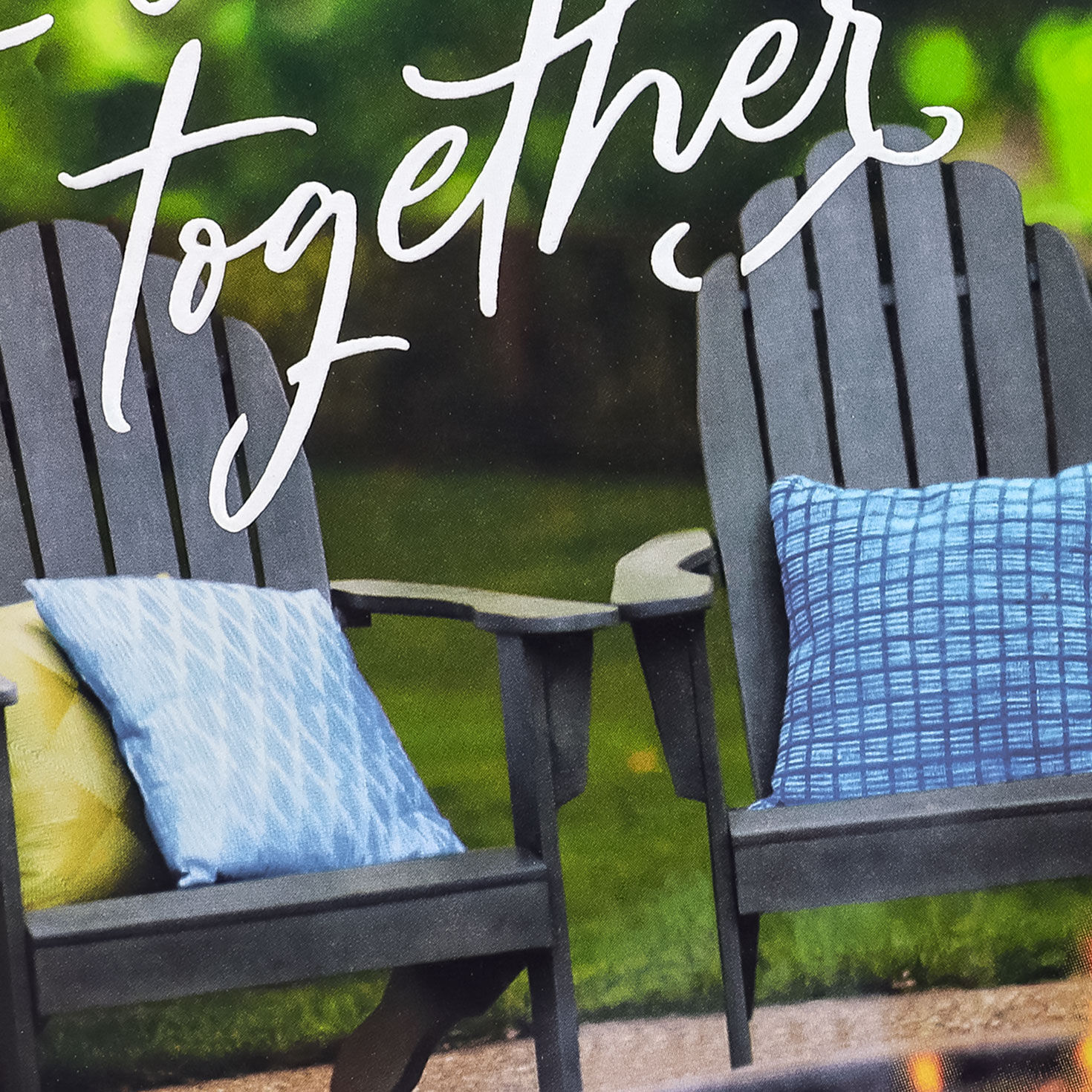 Deck Chairs and Fire Pit Husband Birthday Card Card Front Detail image number 5