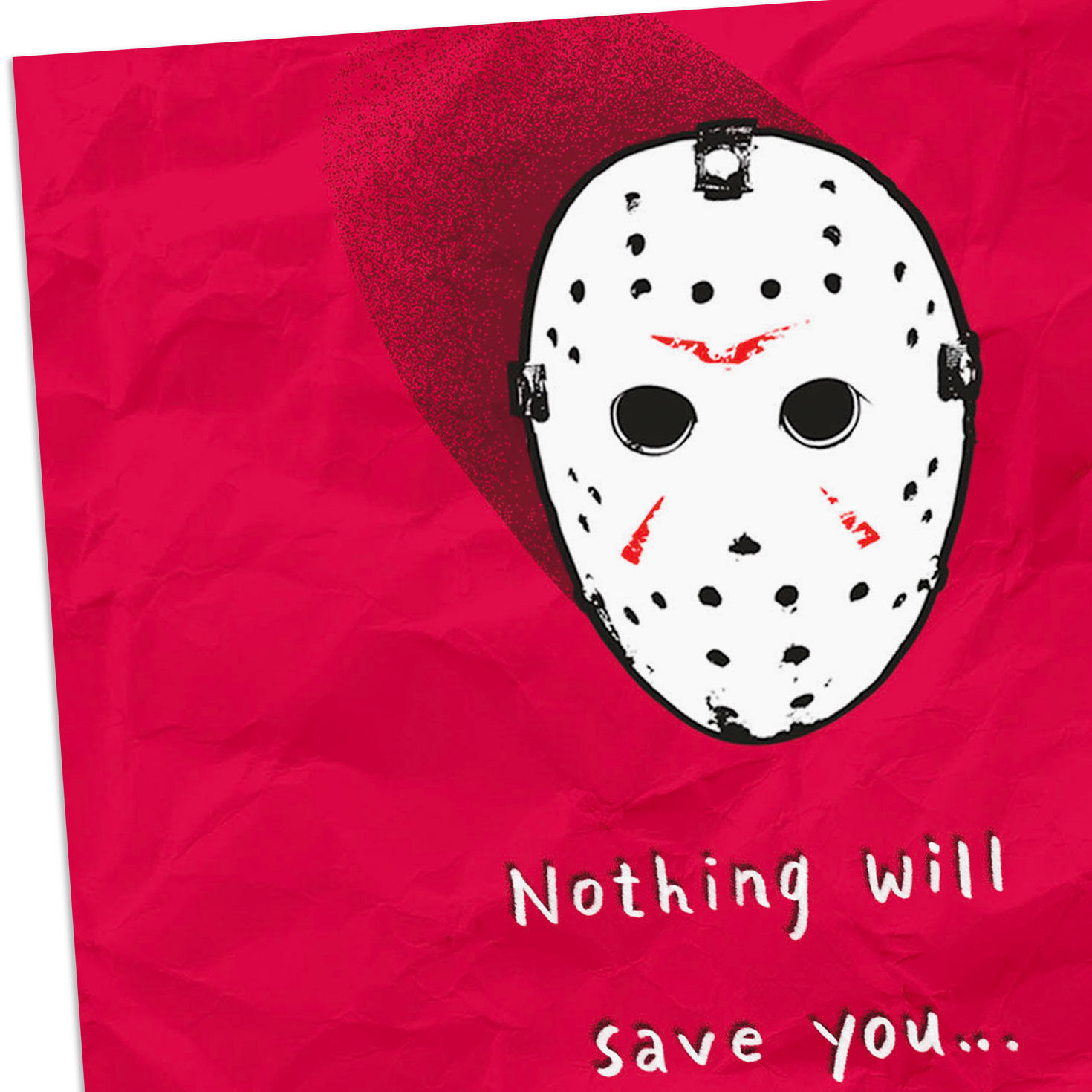 Jason Voorhees Mask Horror Movie Birthday Card Card Front Detail image number 4