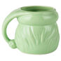 Color-Dipped Shaped Santa Mug in Mint Green back image number 2