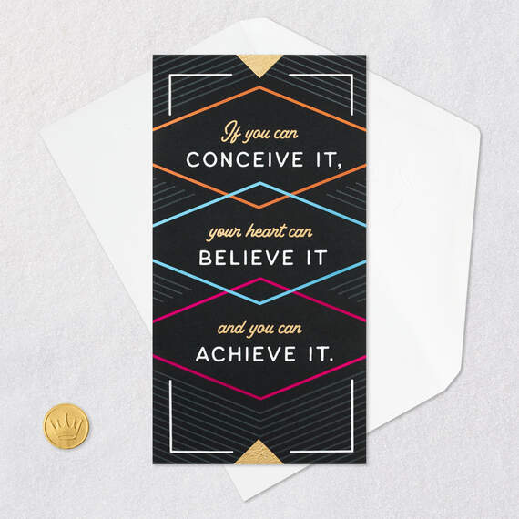 You Can Achieve It Money Holder Graduation Card, , large image number 6