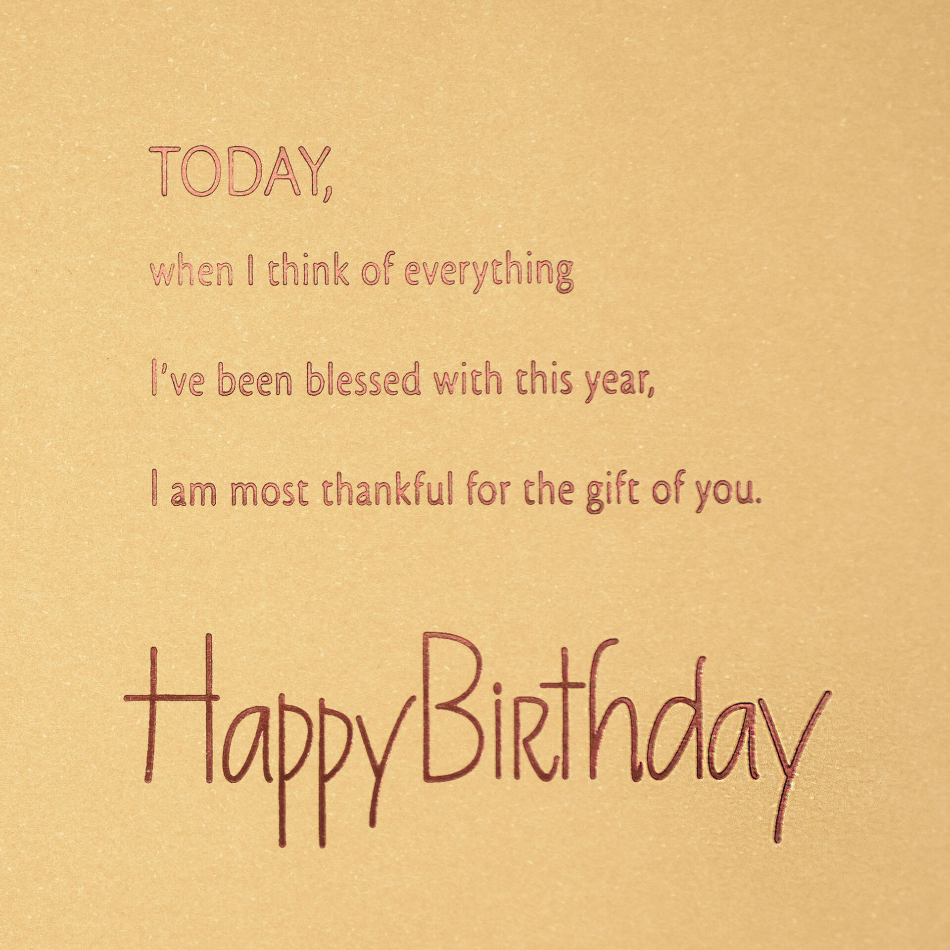Foil Leaves on Gold Birthday Card for Husband - Greeting Cards - Hallmark
