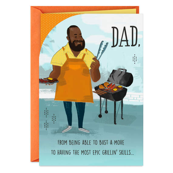 Nobody Throws It Down Like You Birthday Card for Dad, , large image number 1