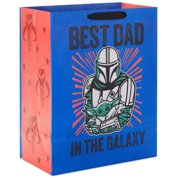 13" Star Wars: The Mandalorian™ Best Dad in the Galaxy Large Father's Day Gift Bag, , large image number 6