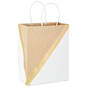9.6" White and Kraft Paper 8-Pack Gift Bags, , large image number 4