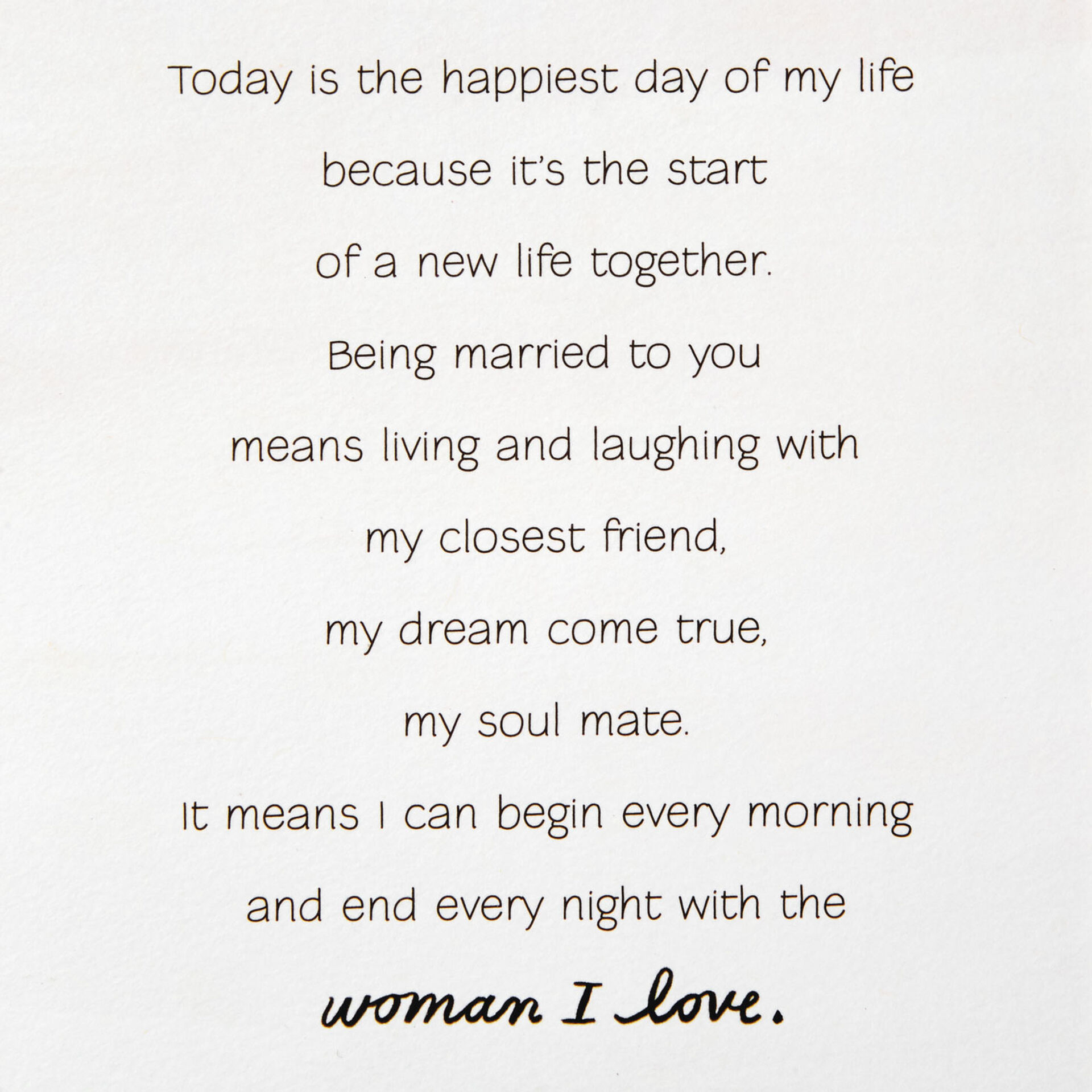 To My Wife Happiest Day Wedding Card Greeting Cards Hallmark