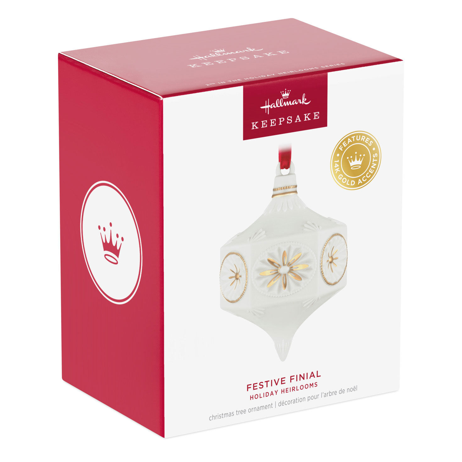 Hallmark+ Exclusive: Holiday Heirlooms Festive Finial Porcelain