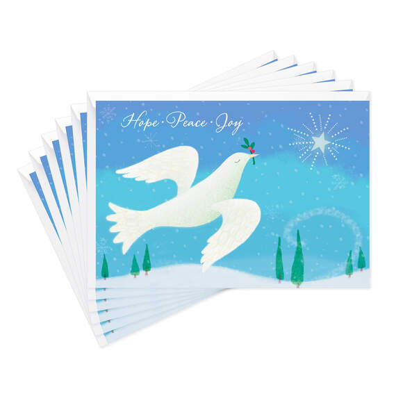 Peace Dove New Year Cards, Pack of 6, , large image number 1