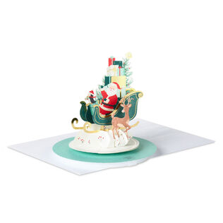 Santa Feel the Joy All Year Round Musical 3D Pop-Up Christmas Card With Motion