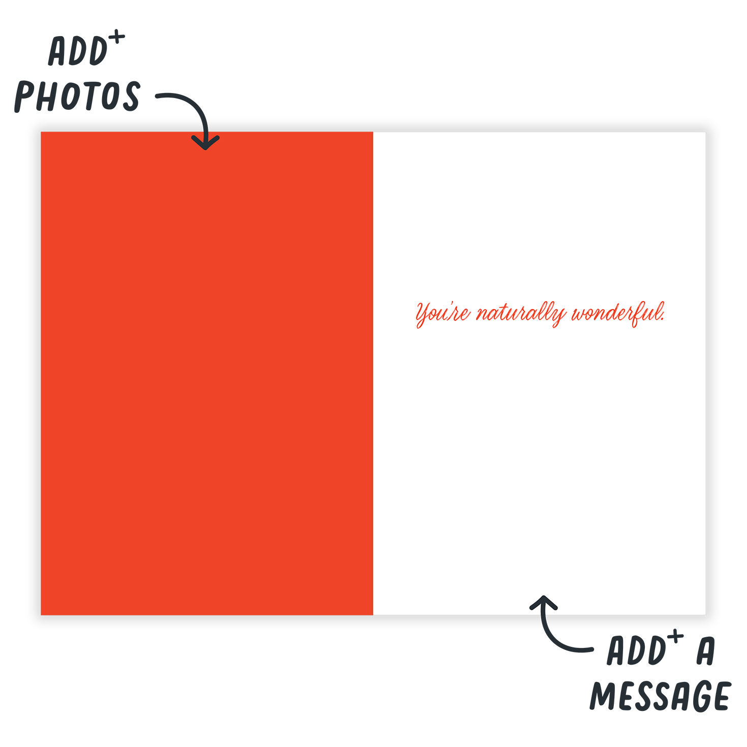 Bright Flowers and Oval Frame Folded Photo Card  image number 3