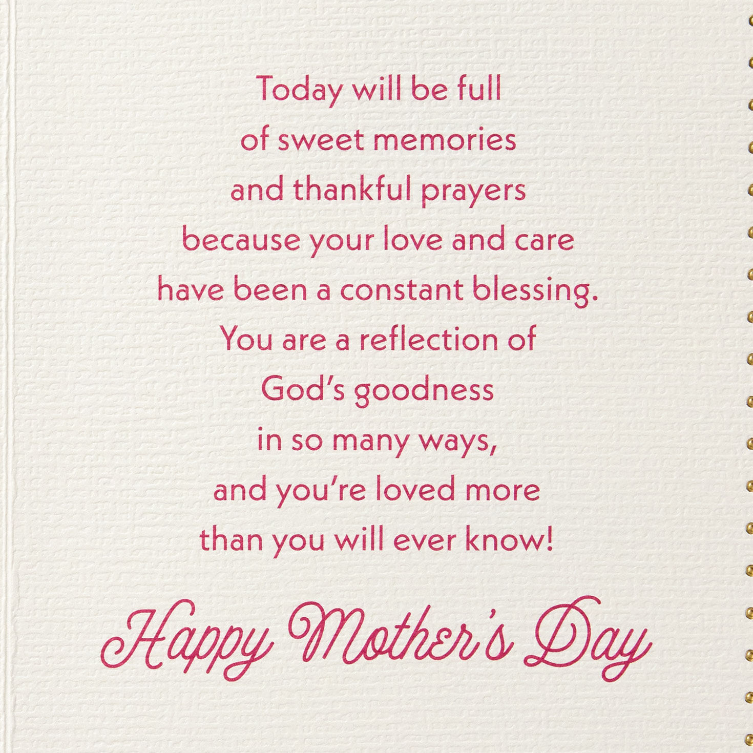 Pink Flower Religious Mother's Day Card for Mother Sentiment image number 2