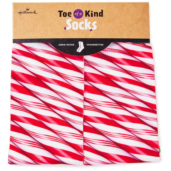 Candy Cane Toe of a Kind Christmas Socks, , large image number 2