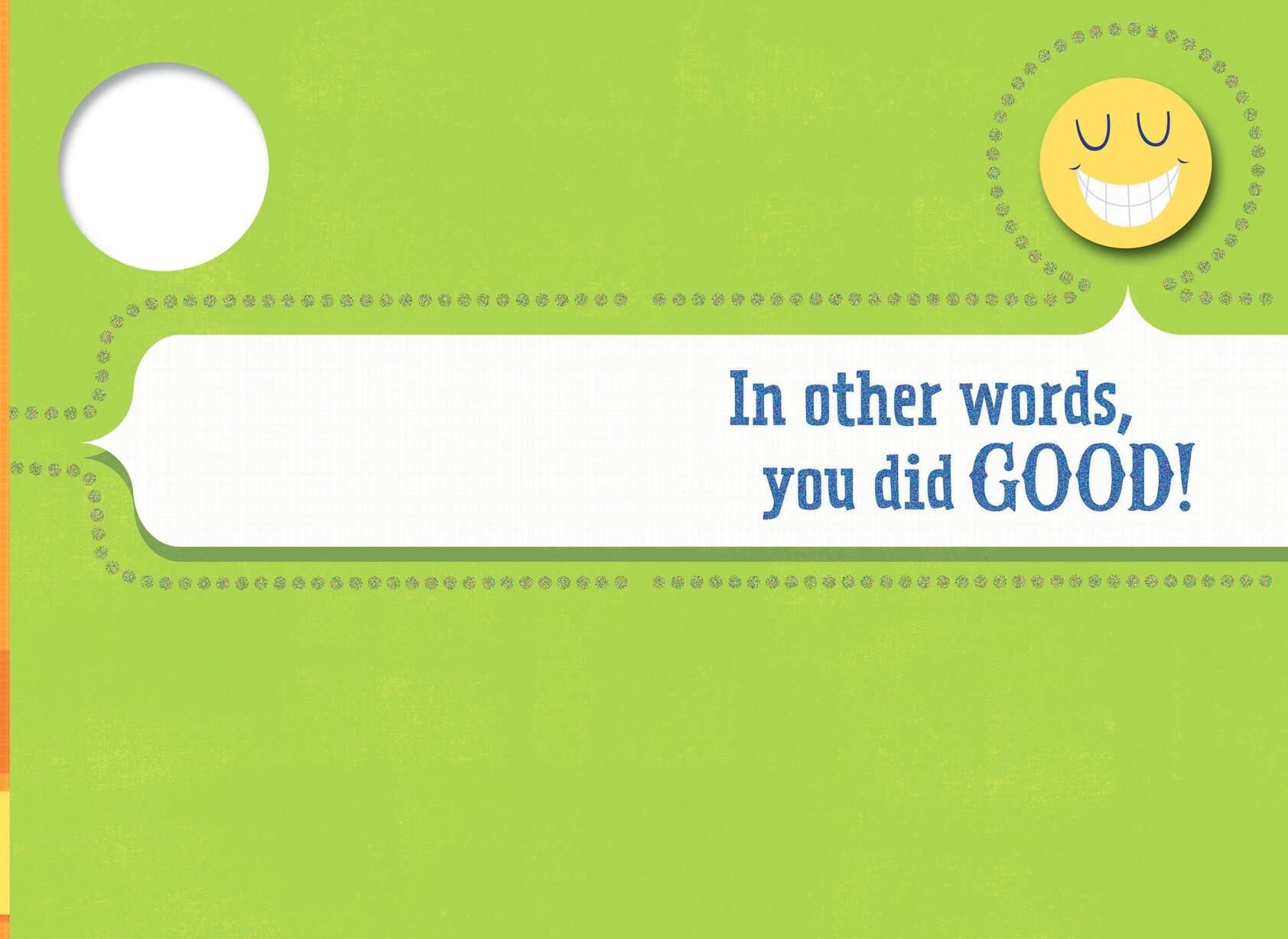 Proud of You Congratulations Card With Button