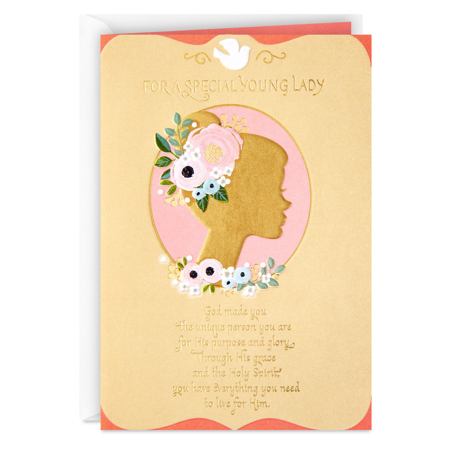 God Made You the Unique Person You Are Confirmation Card for Girl