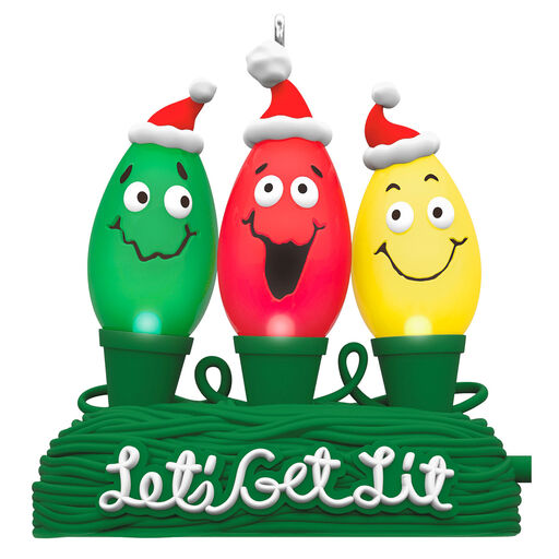 Let's Get Lit Ornament With Light, 