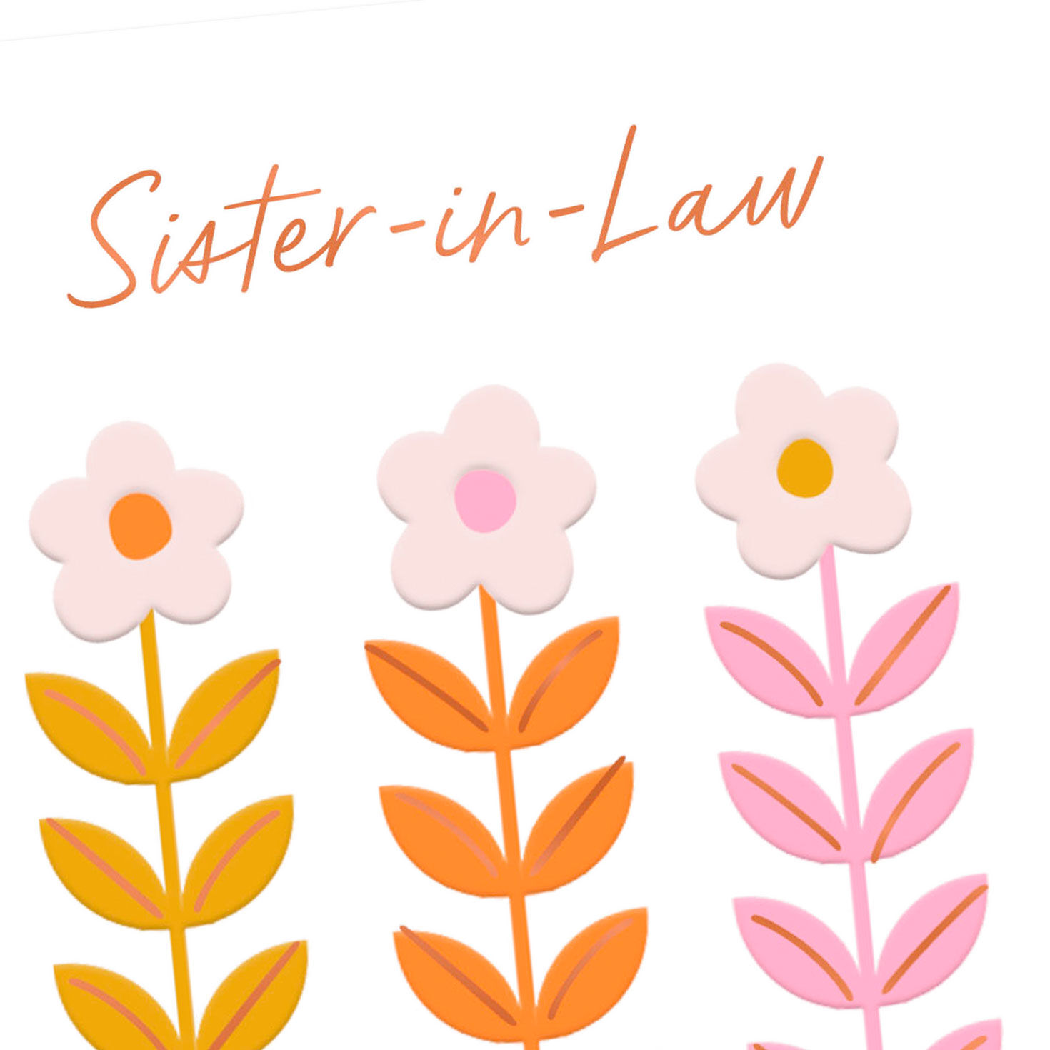 Pink Flowers Sister-in-Law Mother's Day Card  image number 4
