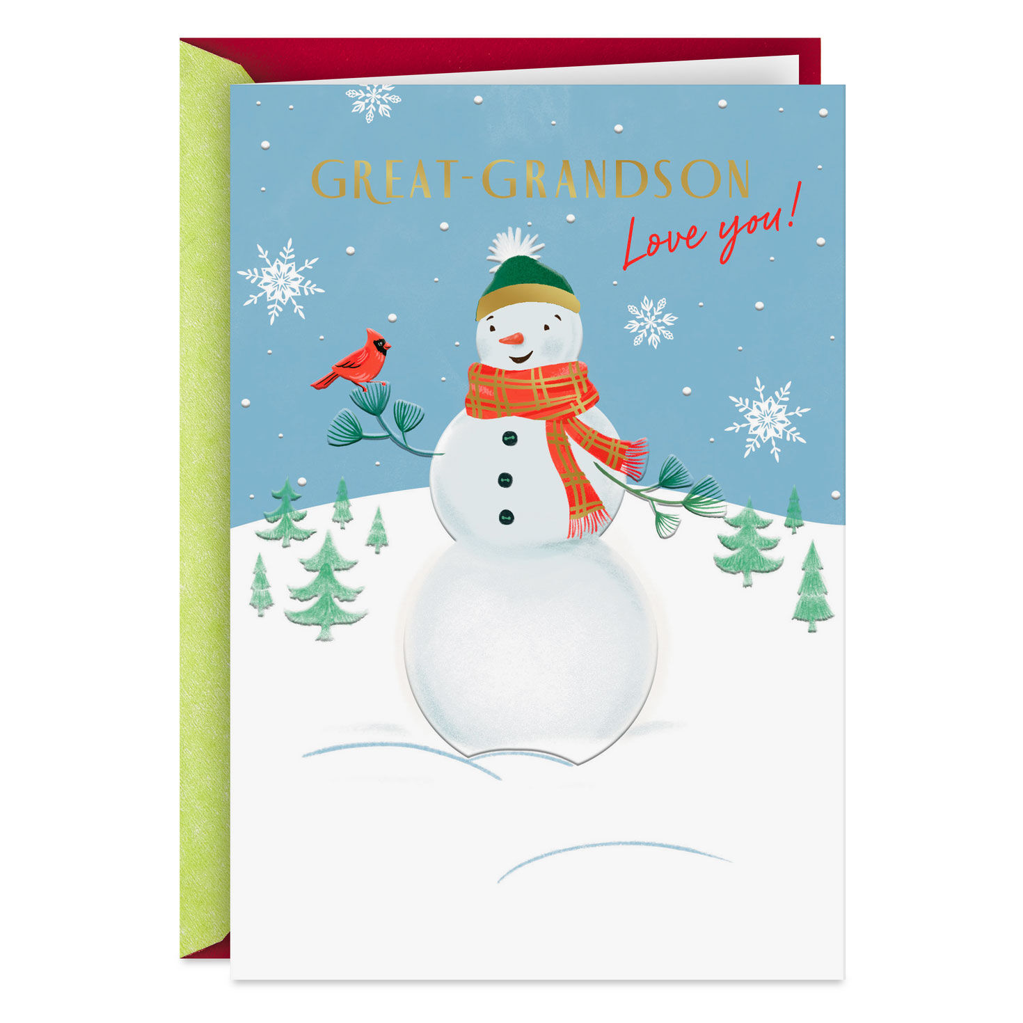 You're Always a Wonderful Reason to Smile Christmas Card for Great-Grandson