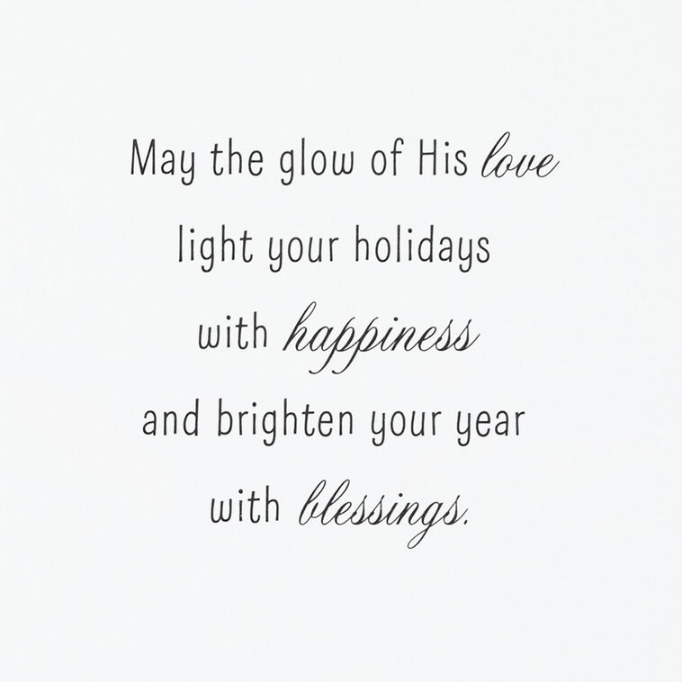 Bethlehem Star at Night Boxed Christmas Cards Pack Sentiment image number 4