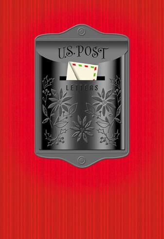 Letter-Filled Mailbox Christmas Card