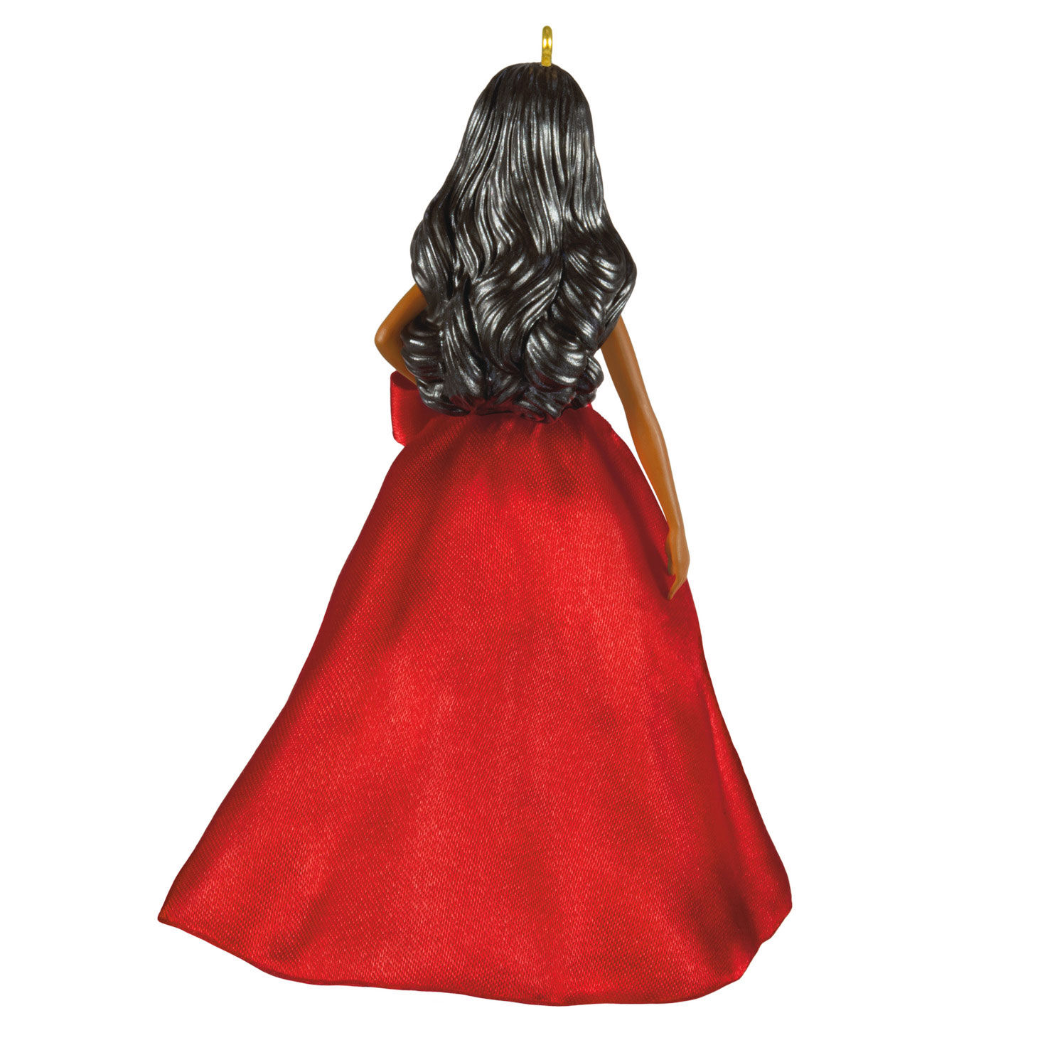 2026 Black Holiday Barbie Keepsake Ornament back image number 6