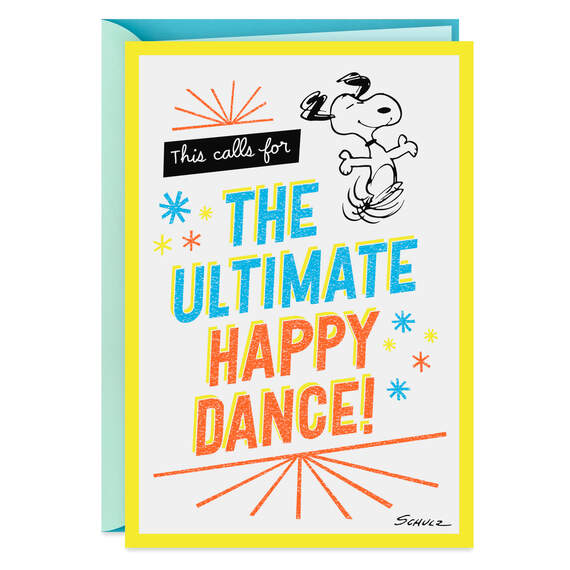 Peanuts® Snoopy Happy Dance Congratulations Card