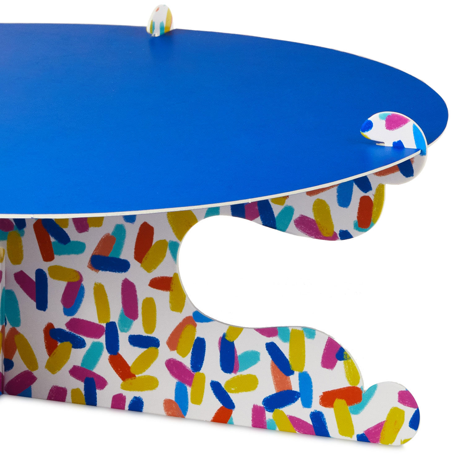 Bold Blue and Confetti Cake Stand, , large image number 4
