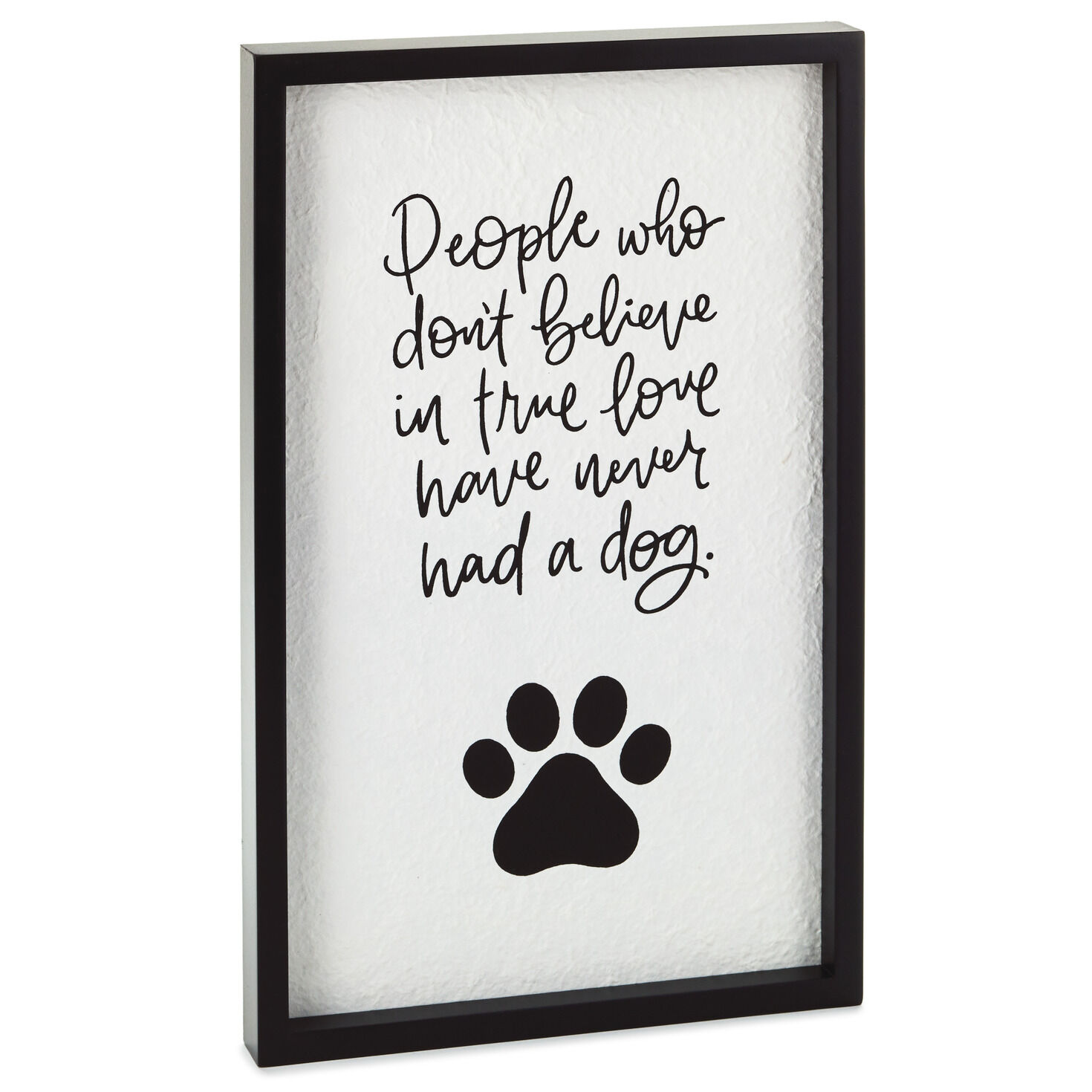 True Love Is Having A Dog Framed Quote Sign 12x19 Plaques Signs Hallmark