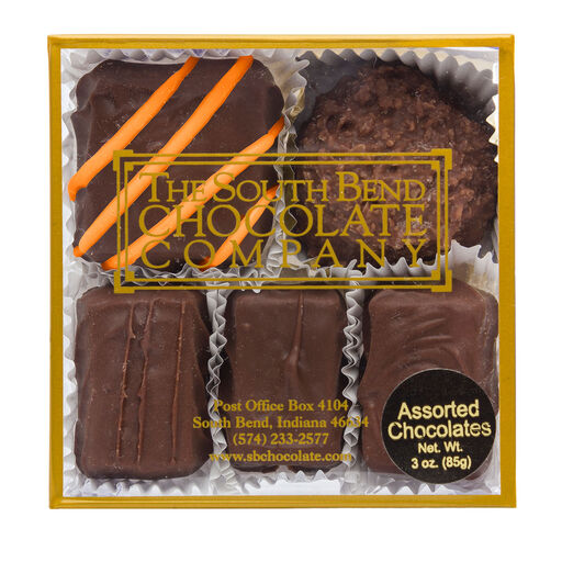 South Bend Chocolate Company Assorted Chocolates, 5 Pieces, 