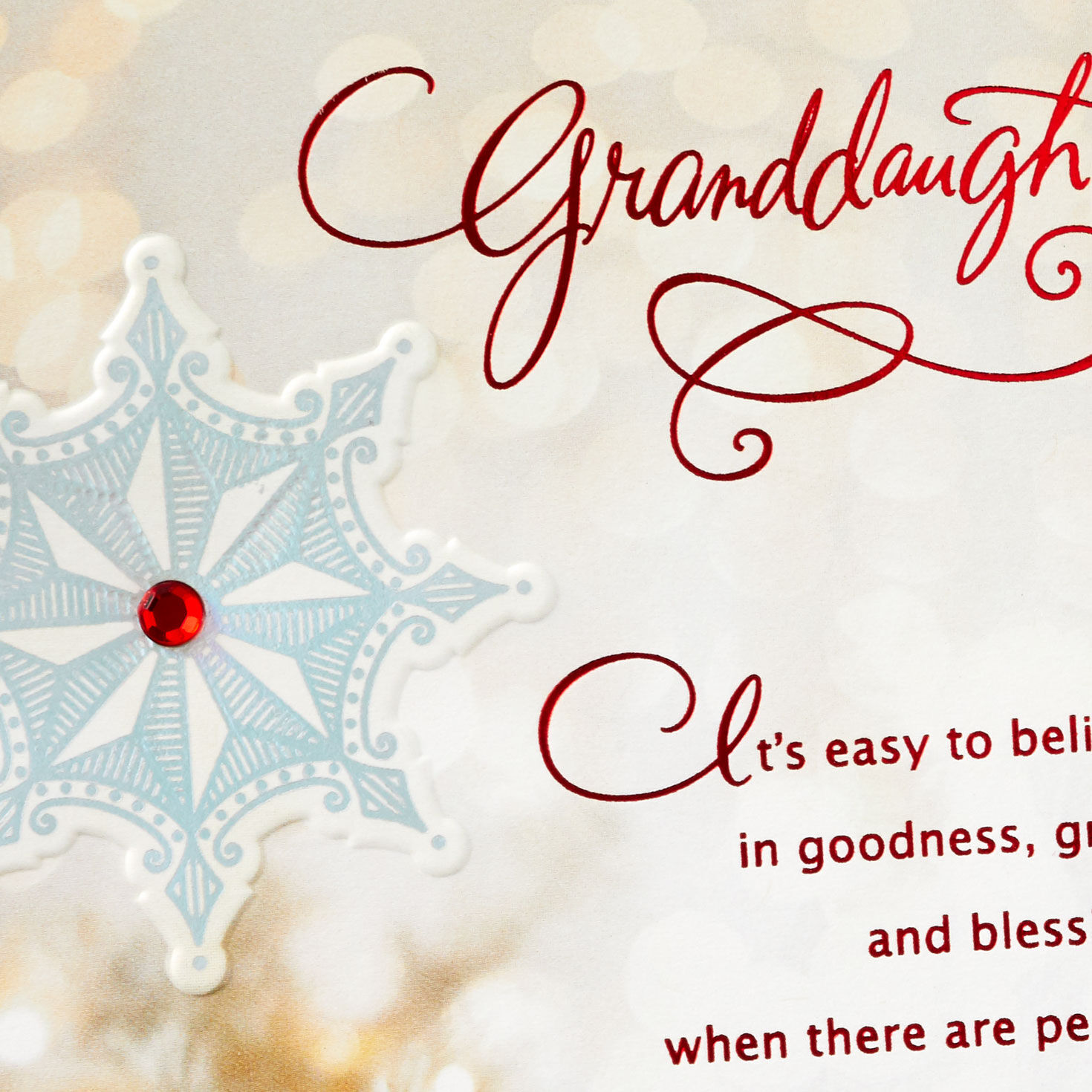 Your Good Heart Shines Christmas Card for Granddaughter, , large image number 4