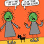 Pointy Witch Hats Funny Halloween Card, , large image number 4