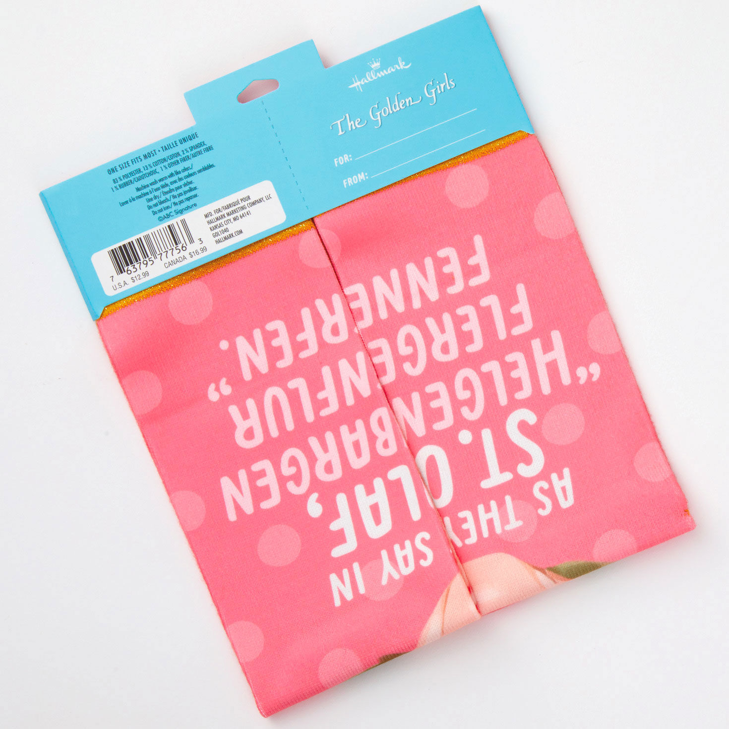 Golden Girls Rose Funny Novelty Crew Socks  image number 5