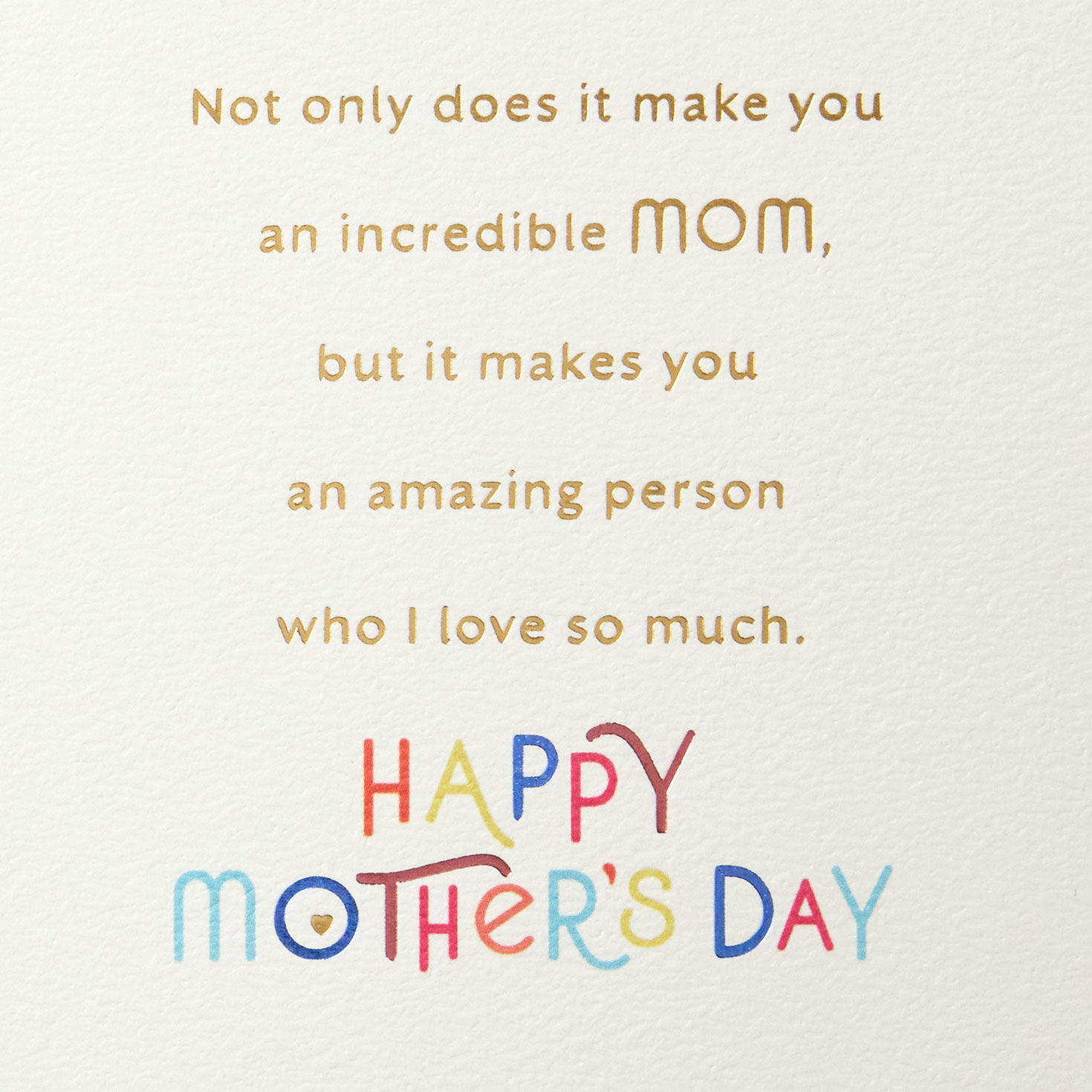 Rainbow Modern Lettering Romantic Mother's Day Card Sentiment image number 3