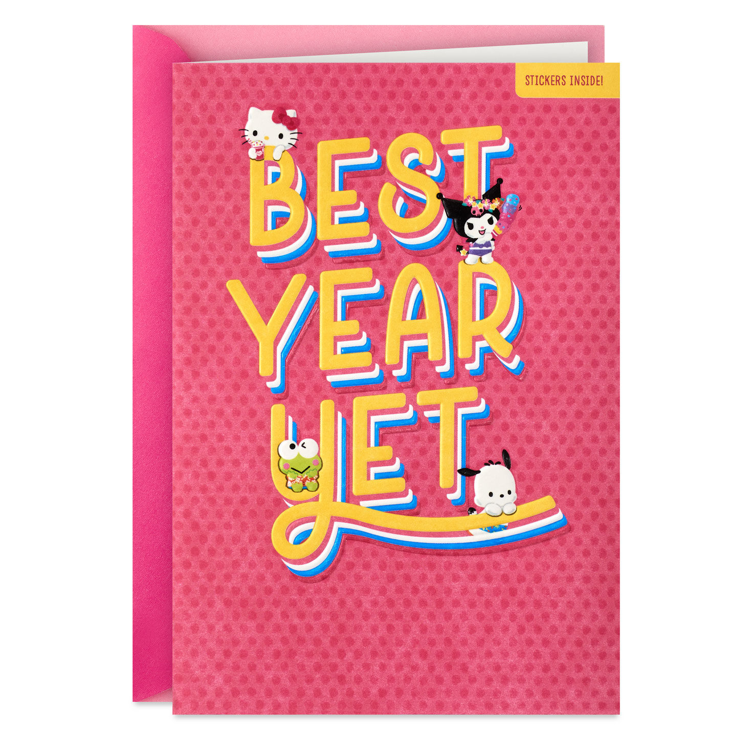 Sanrio® Hello Kitty and Friends Best Year Yet Birthday Card for Kids With Stickers for only USD 5.99 | Hallmark