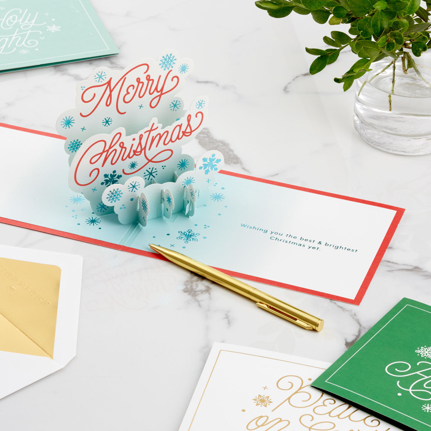 Signature Beauty Pop-Up Christmas Card Assortment in use image number 7