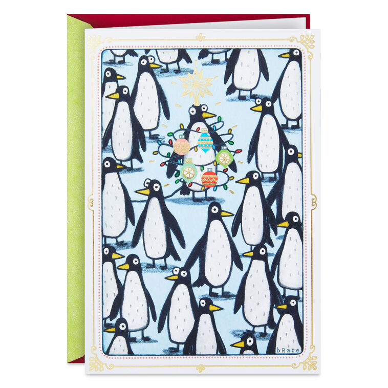 One-of-a-Kind Penguin Funny Christmas Card