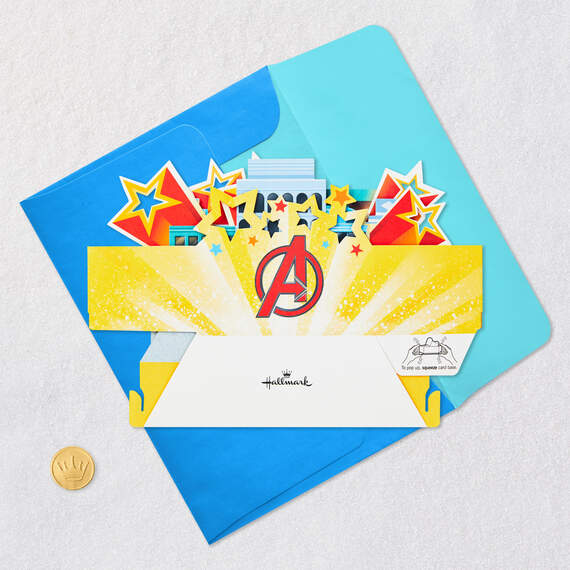 Marvel Avengers Assemble and Celebrate 3D Pop-Up Card With Playset, , large image number 7