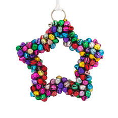 Colorful Jingle Bell Star Metal Hallmark Ornament - Gift ...