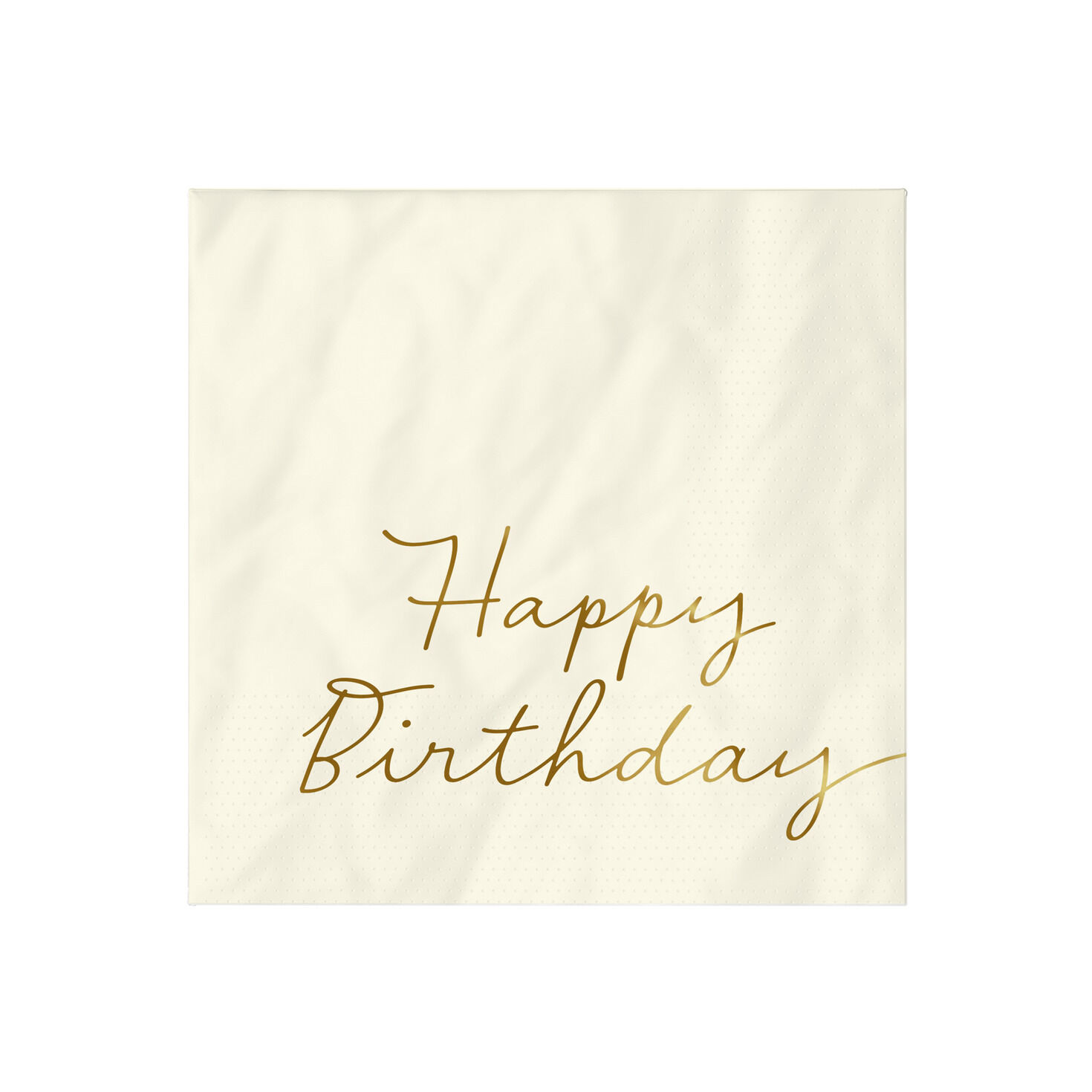 Ivory "Happy Birthday" Cocktail Napkins, Set of 16 for only USD 4.49 | Hallmark
