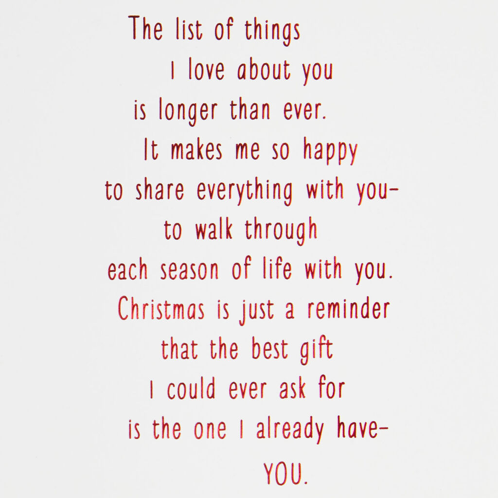 You Are The Best Gift Christmas Card For Husband Greeting Cards