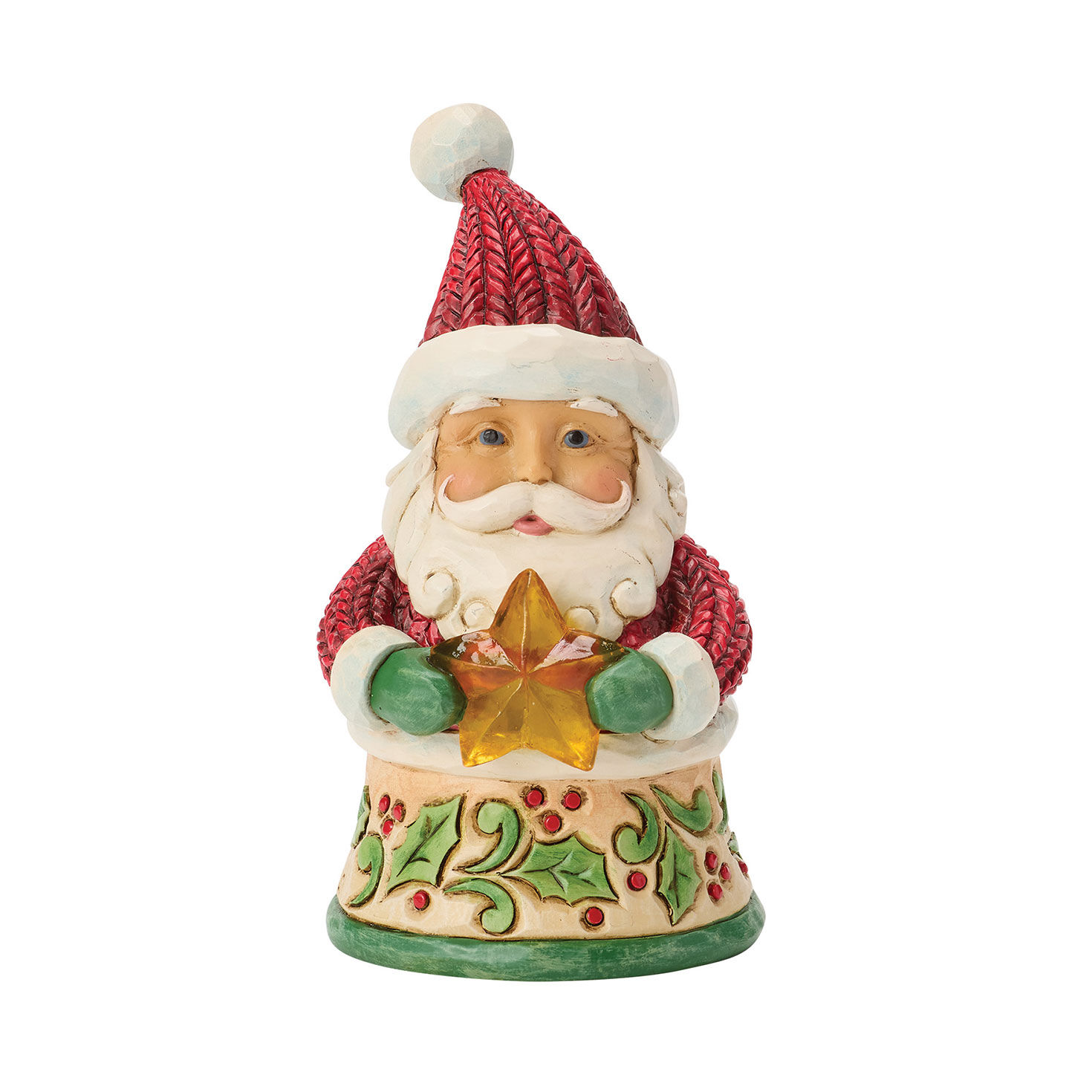 Jim Shore Santa With Star Miniature Figurine, 3.75"