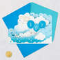Blue Balloons 3D Pop-Up New Baby Boy Card, , large image number 5