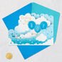 Blue Balloons 3D Pop-Up New Baby Boy Card, , large image number 5