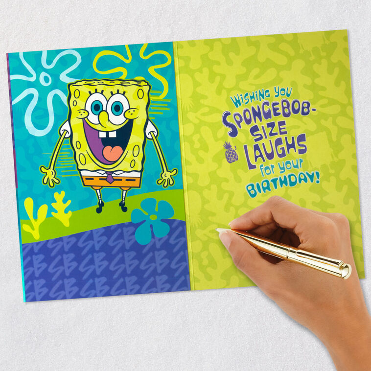 Nickelodeon SpongeBob SquarePants Wishing You Laughs Birthday Card, , large image number 6