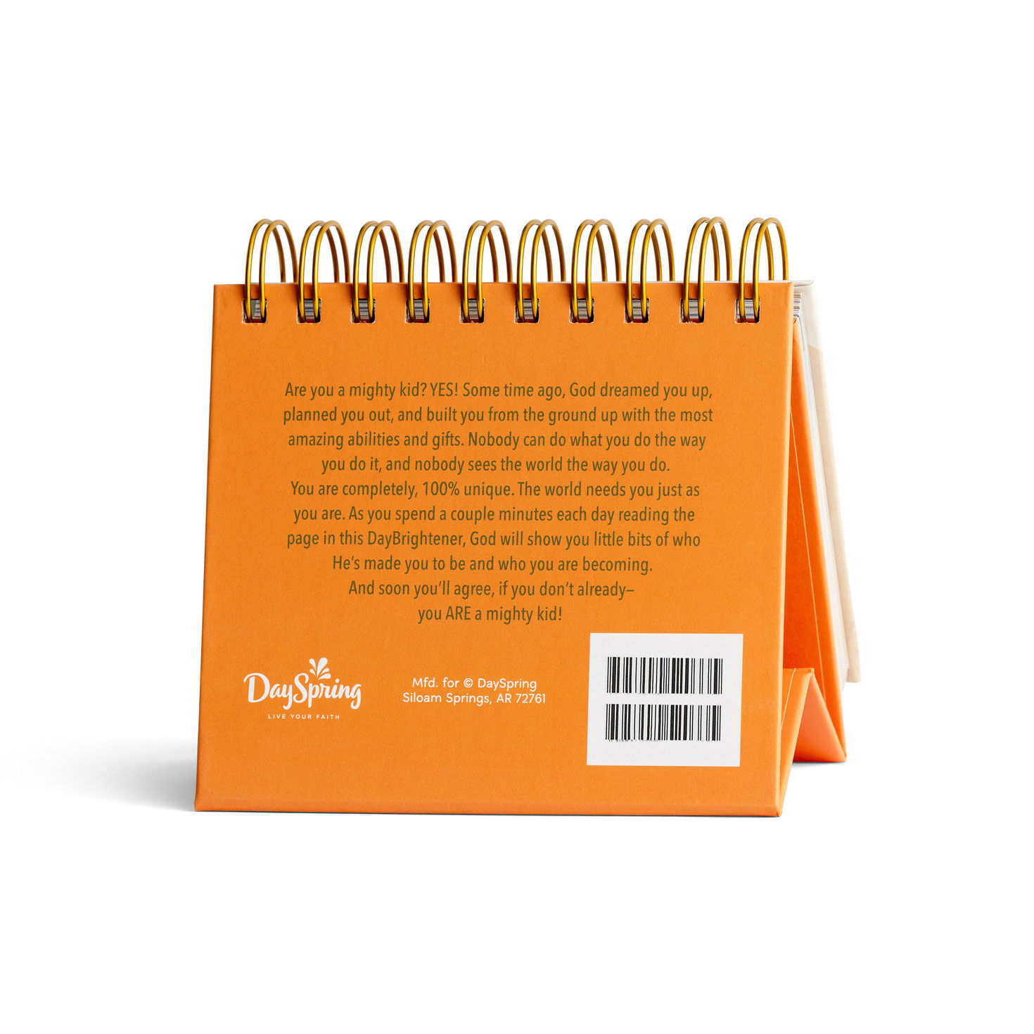 Mighty Kid DaySpring Devotional Perpetual Calendar back image number 2