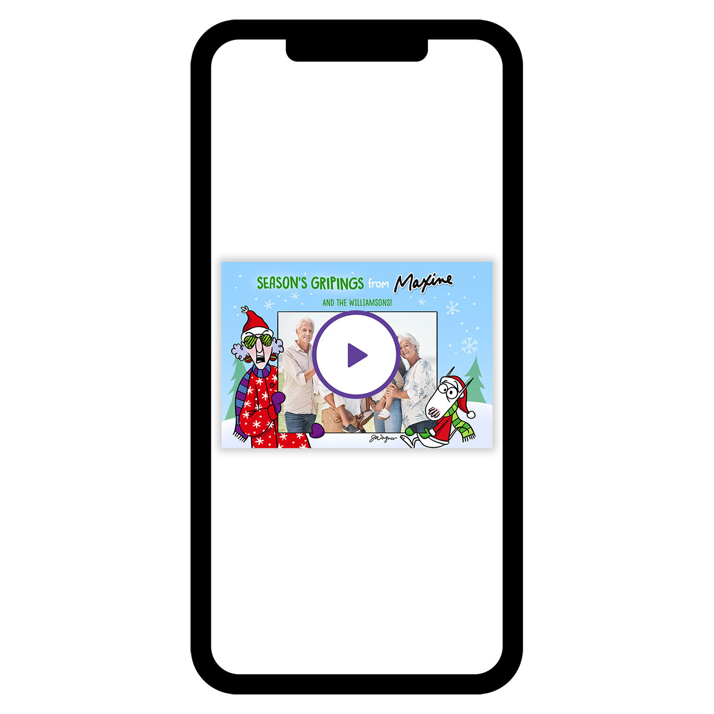 Maxine Fa La La Blah Blah Blah Funny Custom Christmas eCard