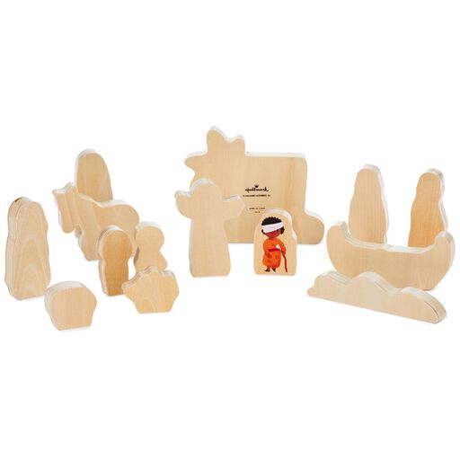 Jesus and Friends Wood Play Set, 14 pieces, 