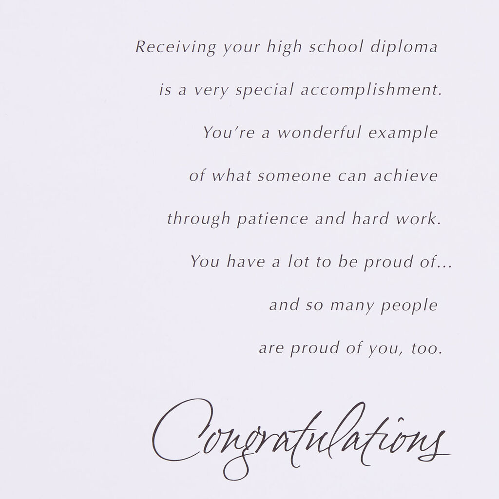 Receiving Your Diploma Graduation Card For High School Graduate Greeting Cards Hallmark