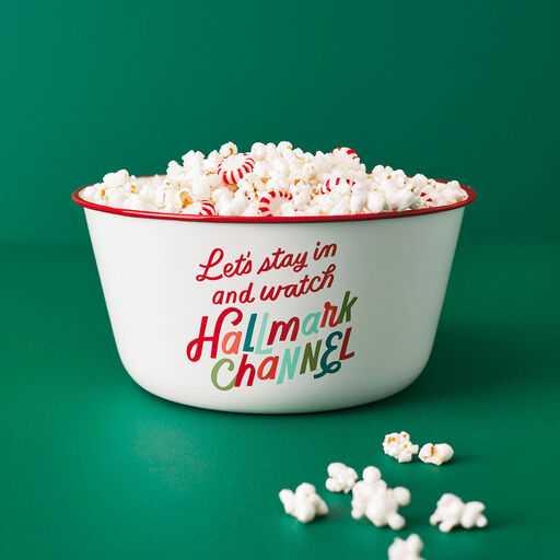 Hallmark Channel Let's Stay In Popcorn Bowl, 