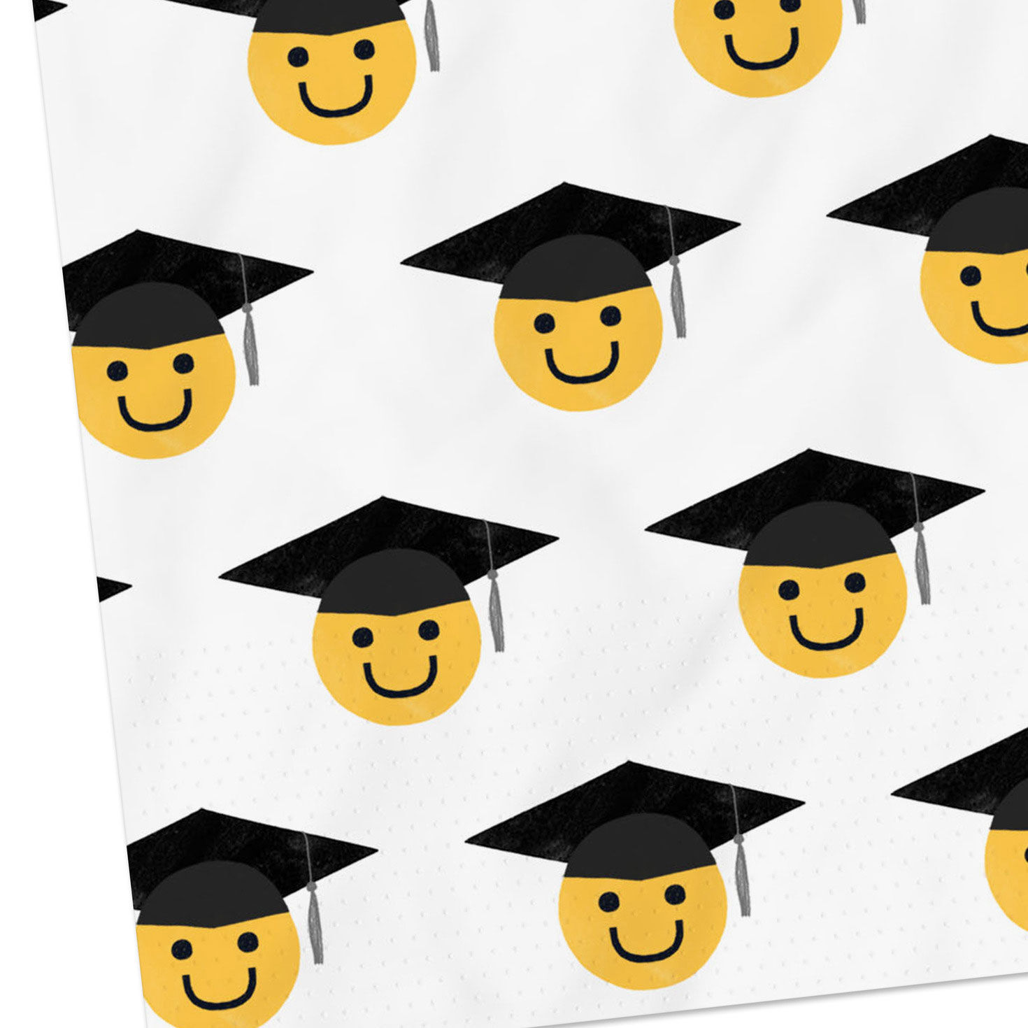 Happy Faces Graduation Cocktail Napkins Pack front detail image number 2