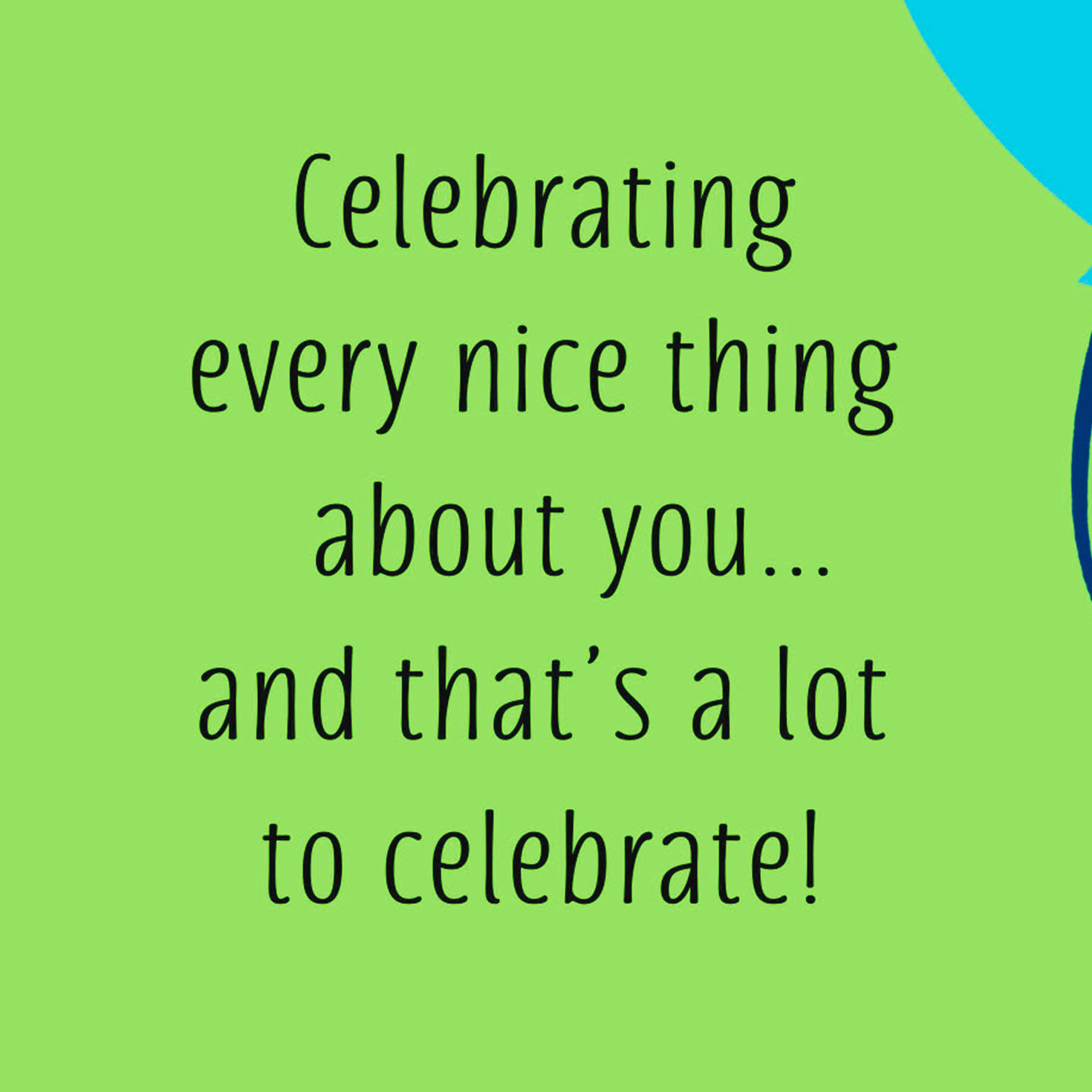 Balloons and Stars Happy Birthday Card Sentiment image number 2