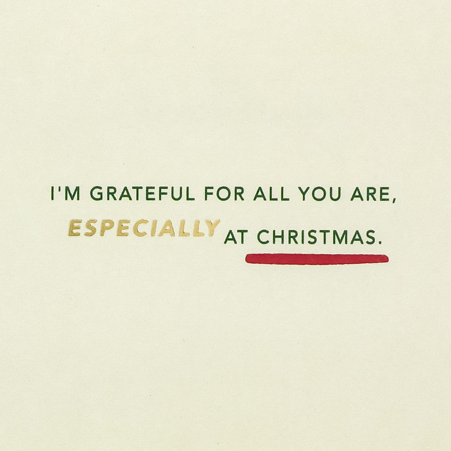 Gold Lettering on Green Christmas Card for Friend Sentiment image number 3